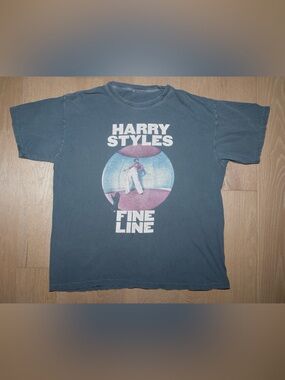 Harry Styles Fine Line Graphic Tee - Washed Blue